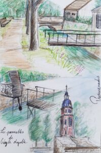 Dessins de balades guidées à Crécy la chapelle